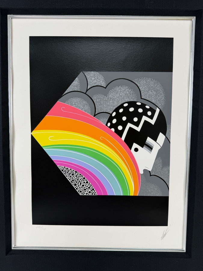 Erte (Romain de Tirtoff) (1892-1990, New York / Russia) Limited Edition Art Deco Serigraph Titled 'Tempest' Created in 1978 Artist Signed Lower Right Numbered 282 of 300 12.5' X 16.75' [Photo 3]