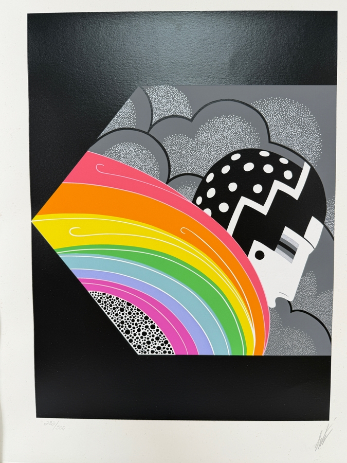 Erte (Romain de Tirtoff) (1892-1990, New York / Russia) Limited Edition Art Deco Serigraph Titled 'Tempest' Created in 1978 Artist Signed Lower Right Numbered 282 of 300 12.5' X 16.75' [Photo 5]