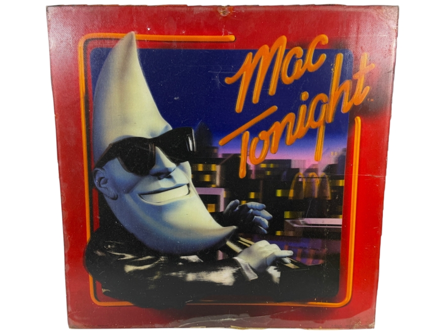 Vintage 1987 McDonald's Mac Tonight 3D Motion-Changing Lenticular Translite Sign 20' X 20'