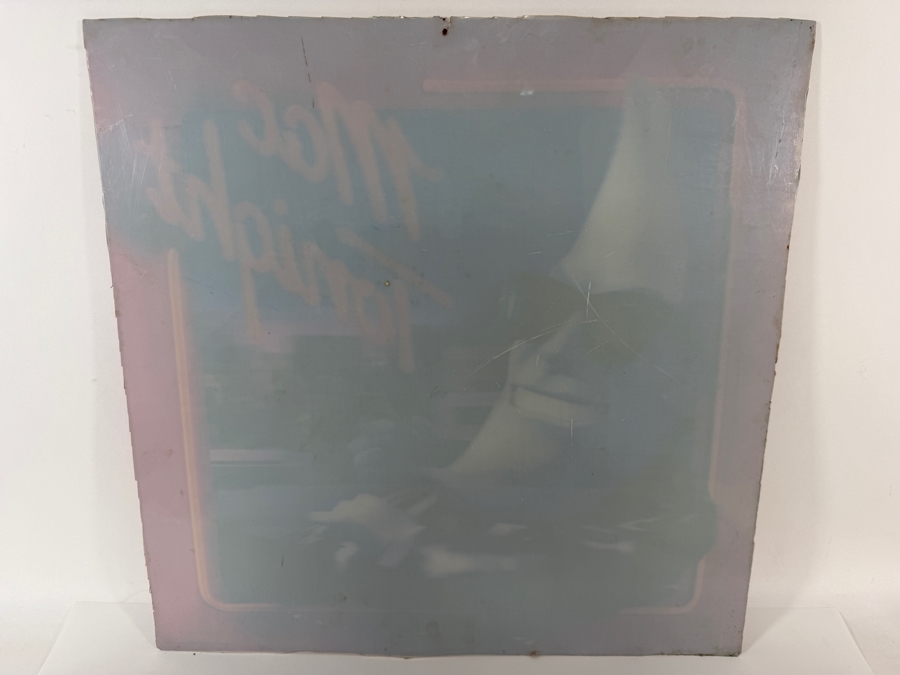Vintage 1987 McDonald's Mac Tonight 3D Motion-Changing Lenticular Translite Sign 20' X 20' [Photo 13]