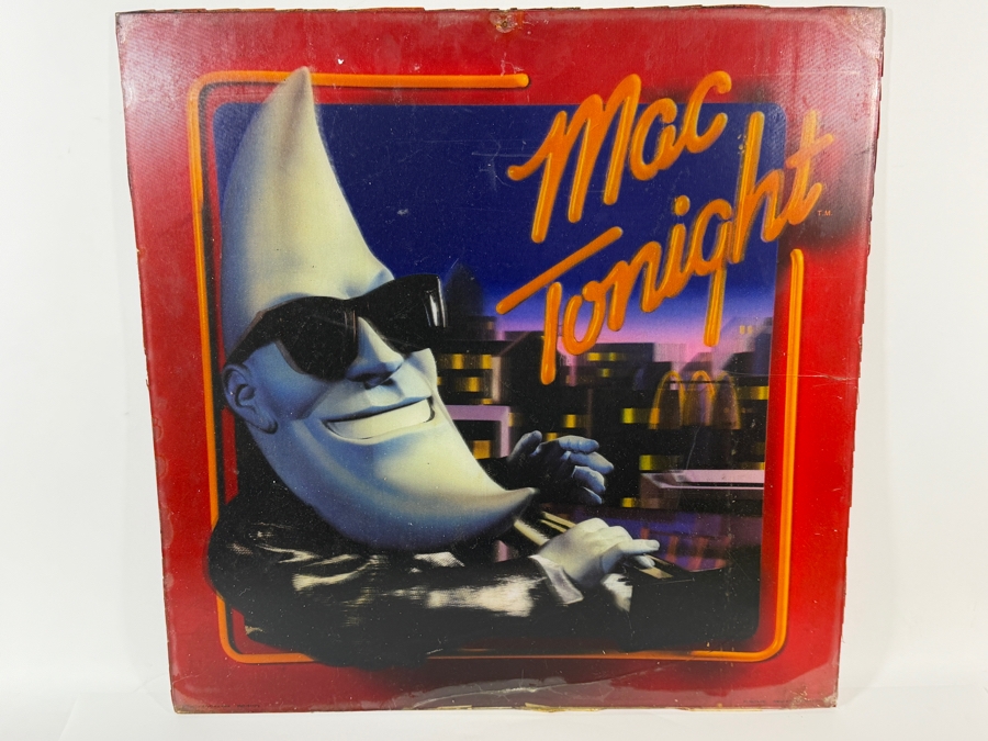 Vintage 1987 McDonald's Mac Tonight 3D Motion-Changing Lenticular Translite Sign 20' X 20' [Photo 2]