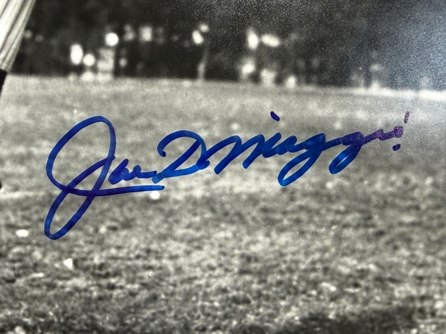 Joe DiMaggio Autographed 16' X 20' B&W Photograph [Photo 3]