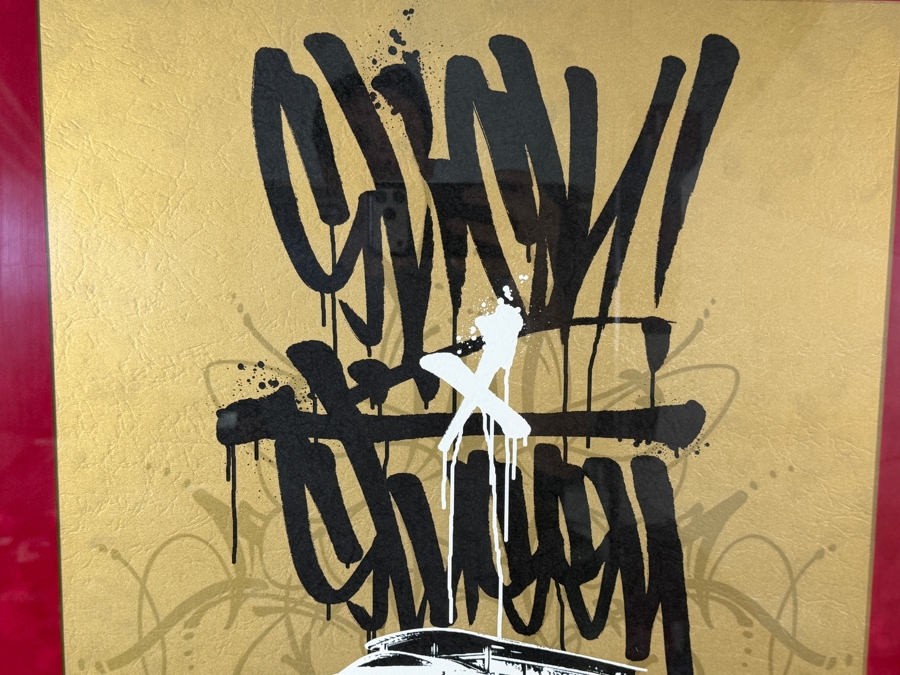 OG Slick Graffiti Artist Print Titled 'San Francisco Threat' 18 X 24 Framed 28 X 37 [Photo 8]