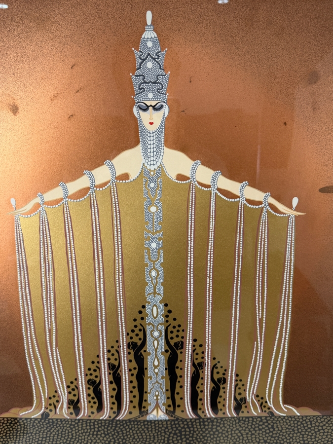 Erte (Romain de Tirtoff) (1892-1990, New York / Russia) Limited Edition Artist Proof A/P Serigraph Titled 'Adoration' Created in 1978 Artist Signed Lower Right Numbered XI of XX 19' X 24' Framed 33.5' X 38.5' [Photo 8]