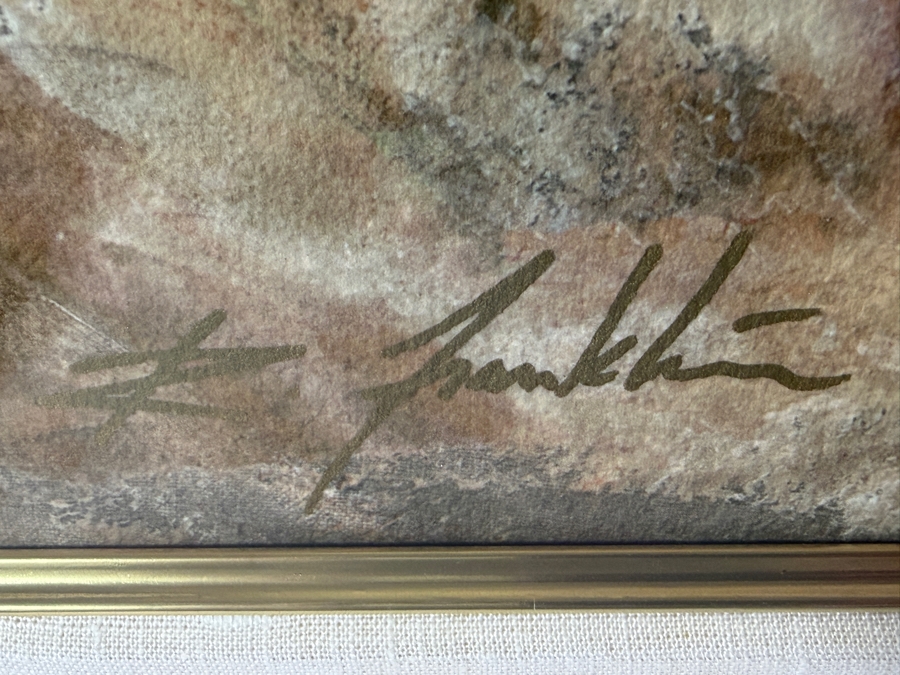 Richard Franklin Giclee Print Titled 'Love's Dream' Signed Lower Left 29.5 X 24 Framed 41 X 35 [Photo 8]