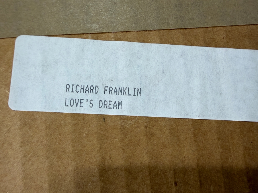 Richard Franklin Giclee Print Titled 'Love's Dream' Signed Lower Left 29.5 X 24 Framed 41 X 35 [Photo 11]