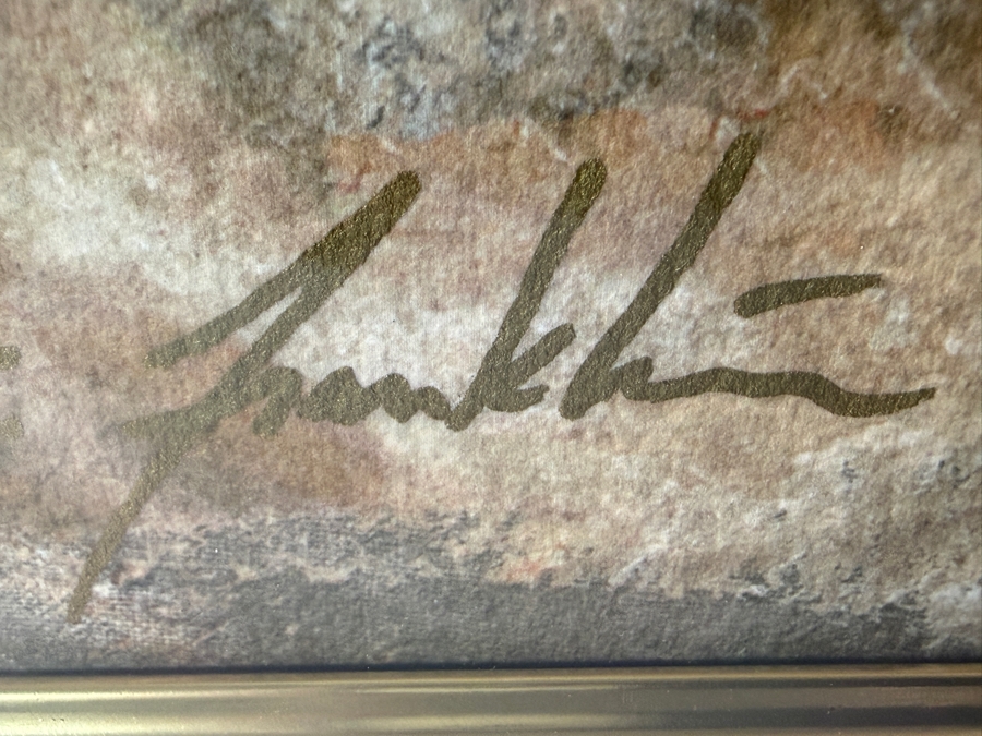 Richard Franklin Giclee Print Titled 'Love's Dream' Signed Lower Left 29.5 X 24 Framed 41 X 35 [Photo 9]