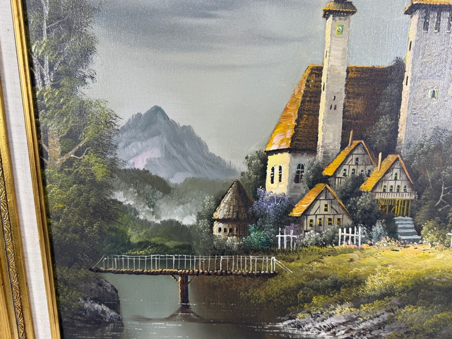 Original Oil Painting on Canvas Signed Lower Right Westal 20 X 24 Framed 25.5 X 29.5 [Photo 5]