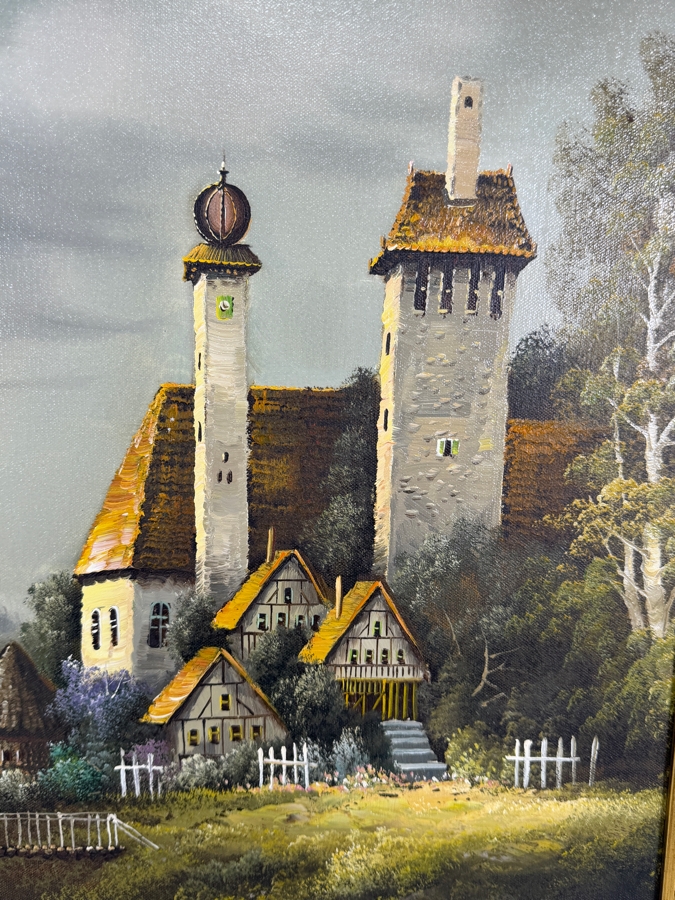 Original Oil Painting on Canvas Signed Lower Right Westal 20 X 24 Framed 25.5 X 29.5 [Photo 3]