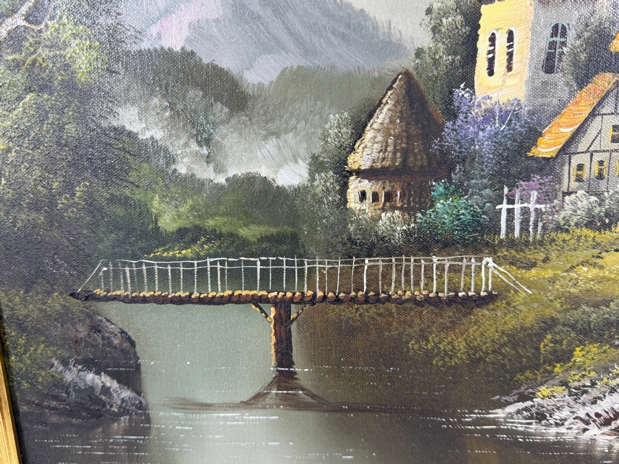 Original Oil Painting on Canvas Signed Lower Right Westal 20 X 24 Framed 25.5 X 29.5 [Photo 4]