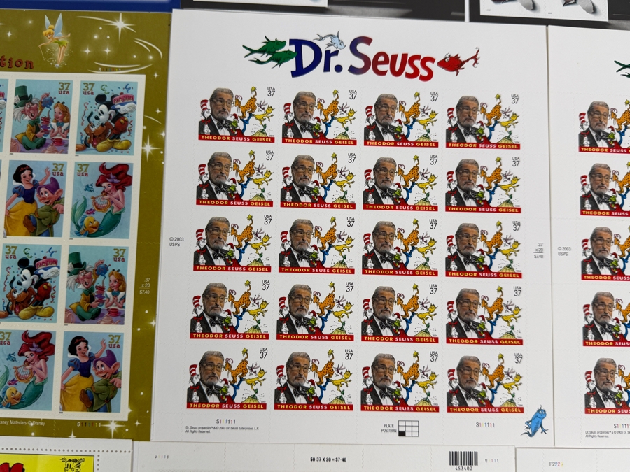 US Mint Postage Stamps: Jim Henson, Dr. Seuss, The Art of Disney, Classic Movie Monsters, Comic Strip Classics, Animals, Houdini and Duke Kahanamoku [Photo 5]