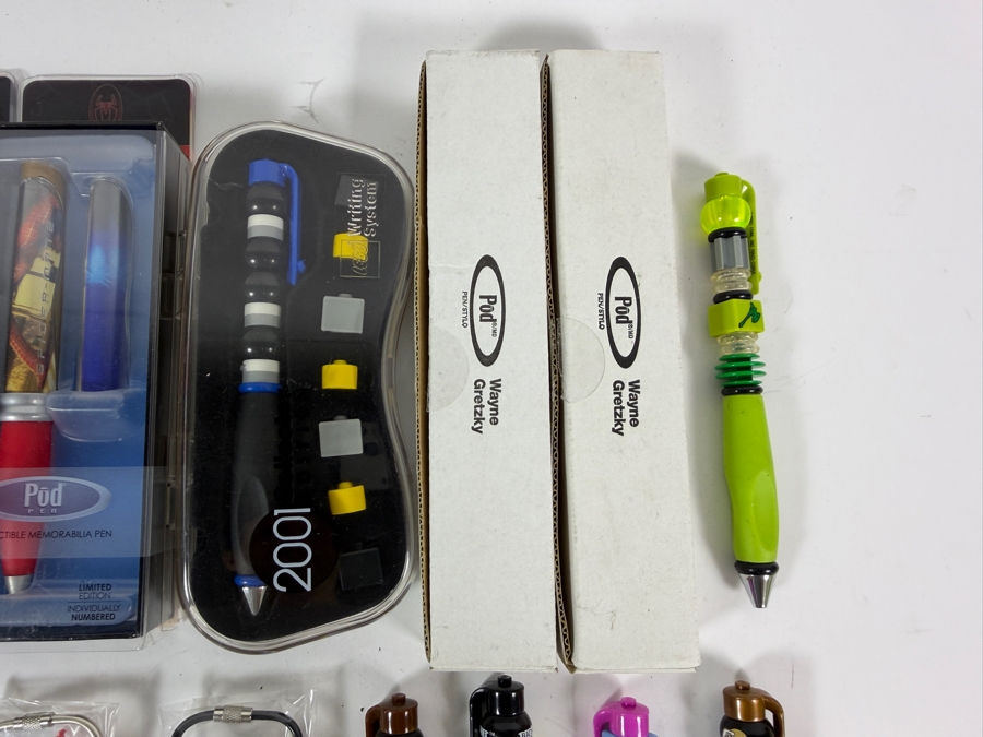 Collection of Pod Pens, Lego Pens, Wayne Gretzky Pens and Lego Star Wars Keychains [Photo 9]