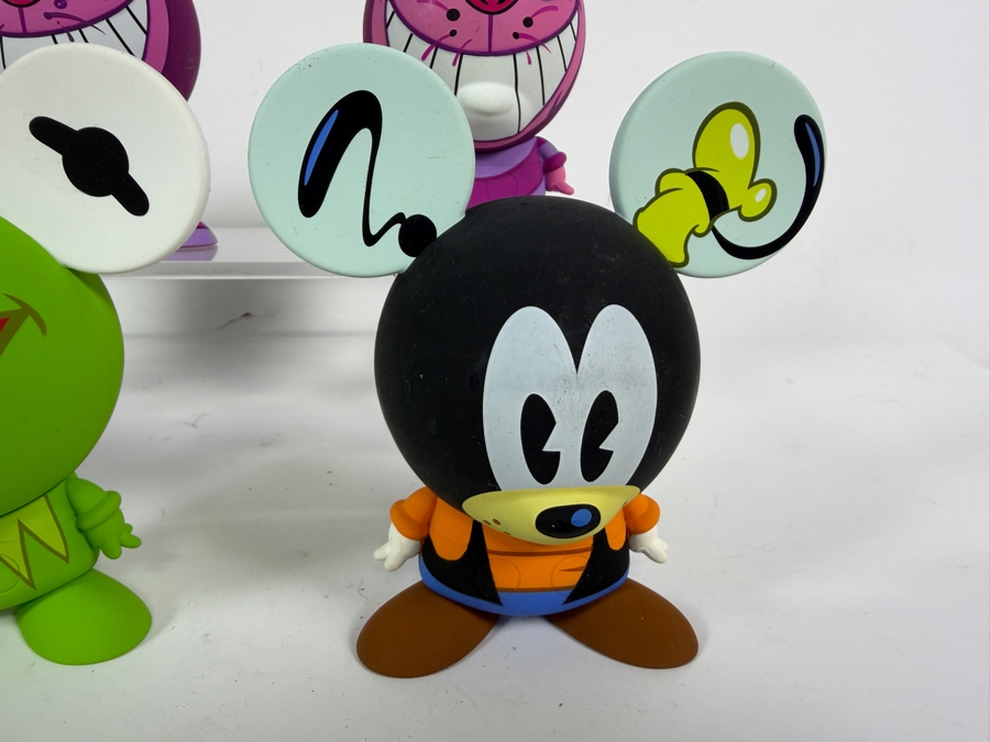 (6) Disney Shorts Vinyl Collectible Toy Art By Francisco Herrera: Tim Burton's The Nightmare Before Christmas, Cheshire Cat and Kermit the Frog 4.75'H [Photo 4]