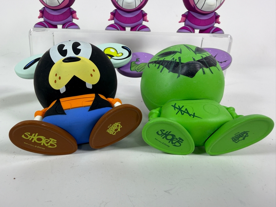 (6) Disney Shorts Vinyl Collectible Toy Art By Francisco Herrera: Tim Burton's The Nightmare Before Christmas, Cheshire Cat and Kermit the Frog 4.75'H [Photo 6]