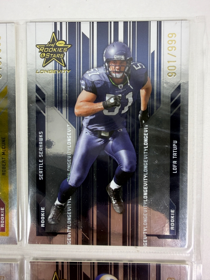(9) Limited Edition Rookie NFL Football Cards - See Photos [Photo 4]