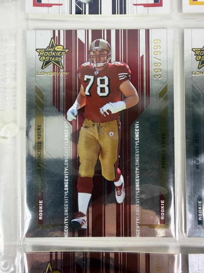 (9) Limited Edition Rookie NFL Football Cards - See Photos [Photo 5]