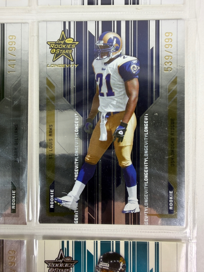 (9) Limited Edition Rookie NFL Football Cards - See Photos [Photo 7]