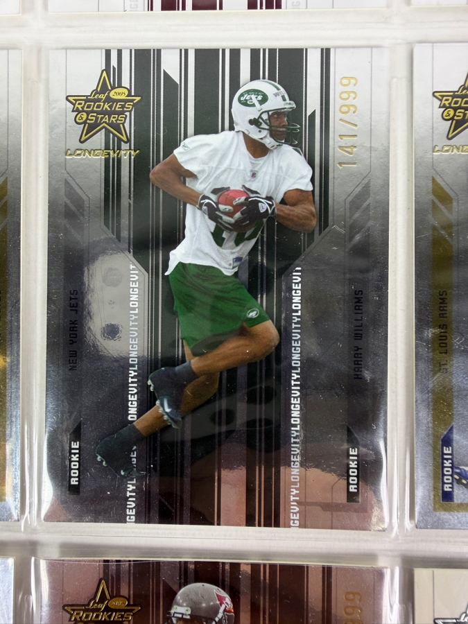(9) Limited Edition Rookie NFL Football Cards - See Photos [Photo 6]