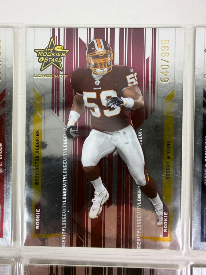(9) Limited Edition Rookie NFL Football Cards - See Photos [Photo 3]