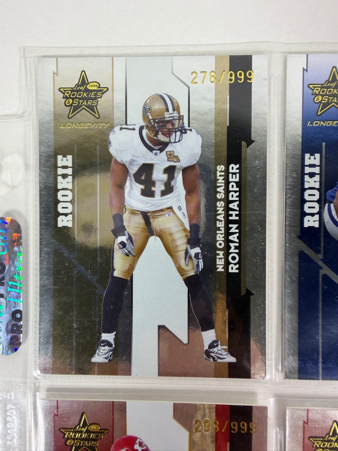 (9) Limited Edition Rookie NFL Football Cards - See Photos [Photo 8]