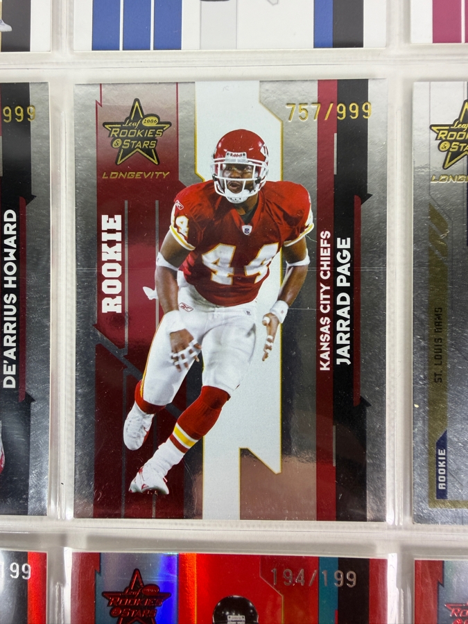 (9) Limited Edition Rookie NFL Football Cards - See Photos [Photo 6]