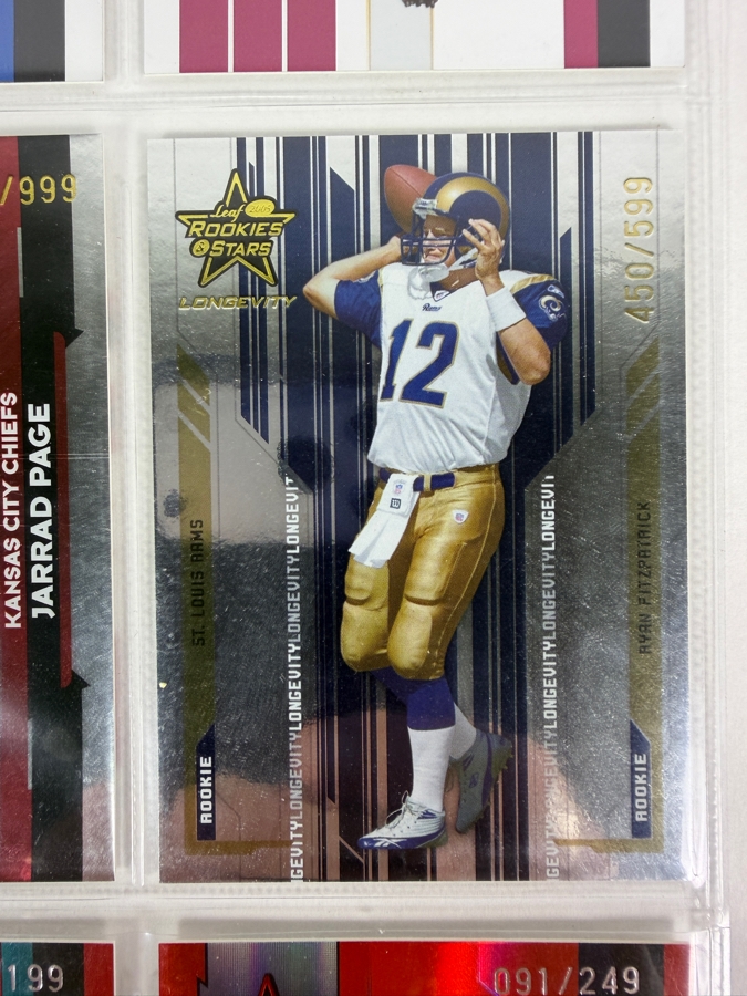 (9) Limited Edition Rookie NFL Football Cards - See Photos [Photo 7]