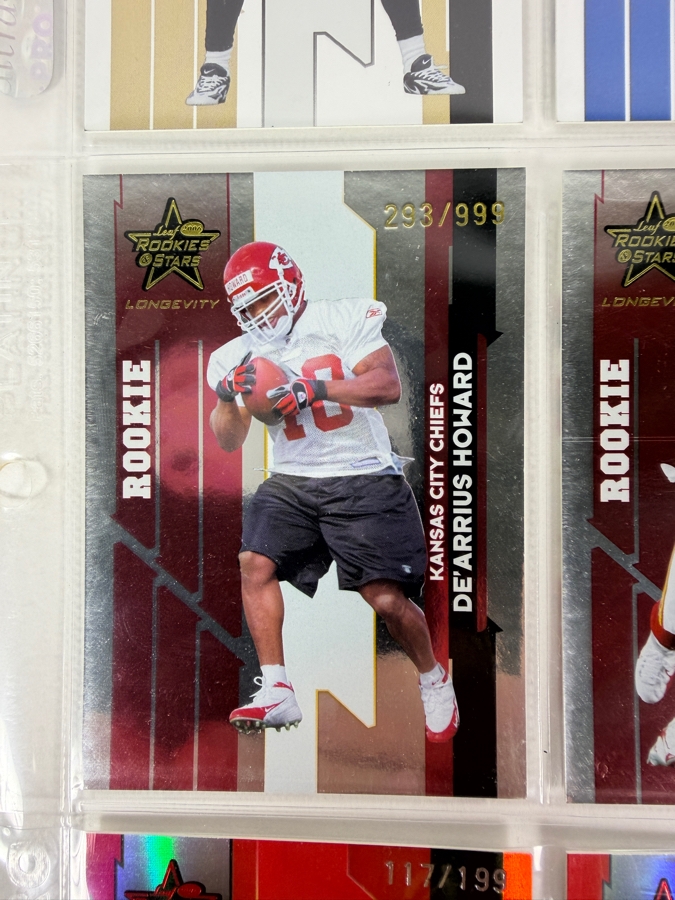 (9) Limited Edition Rookie NFL Football Cards - See Photos [Photo 5]