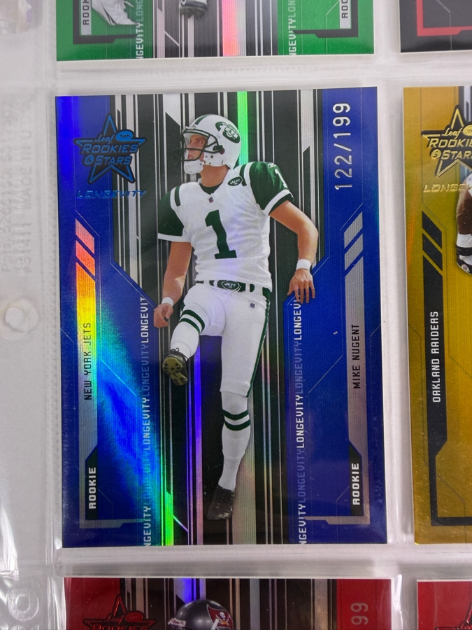 (9) Limited Edition Rookie NFL Football Cards - See Photos [Photo 5]