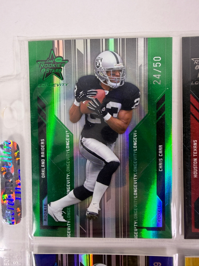 (9) Limited Edition Rookie NFL Football Cards - See Photos [Photo 2]