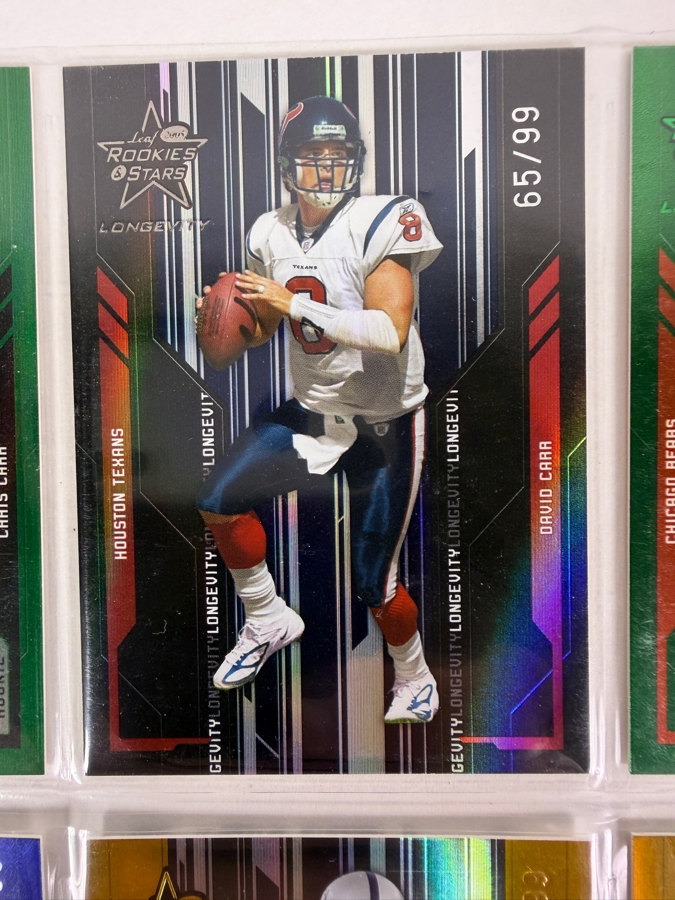 (9) Limited Edition Rookie NFL Football Cards - See Photos [Photo 3]