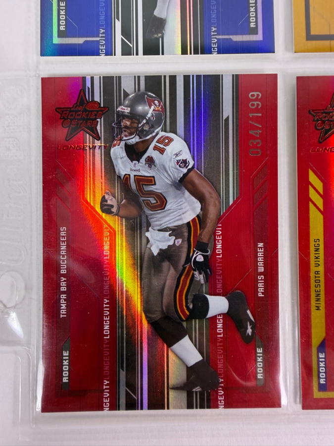 (9) Limited Edition Rookie NFL Football Cards - See Photos [Photo 8]
