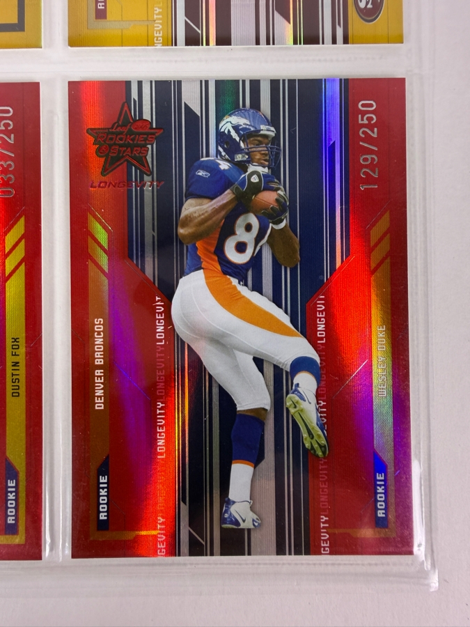 (9) Limited Edition Rookie NFL Football Cards - See Photos [Photo 10]