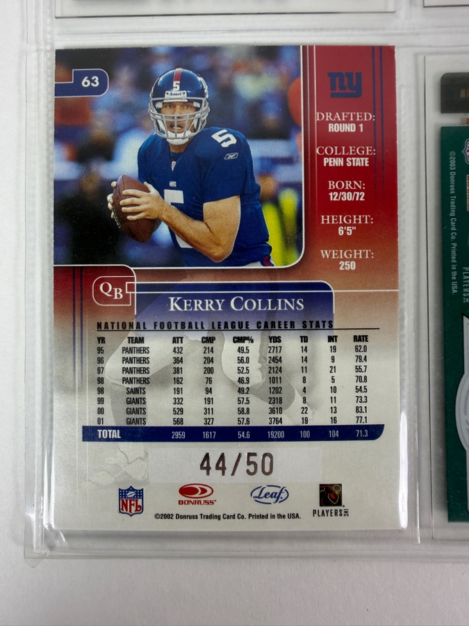 (9) Limited Edition / Rookie NFL Football Cards - See Photos [Photo 11]