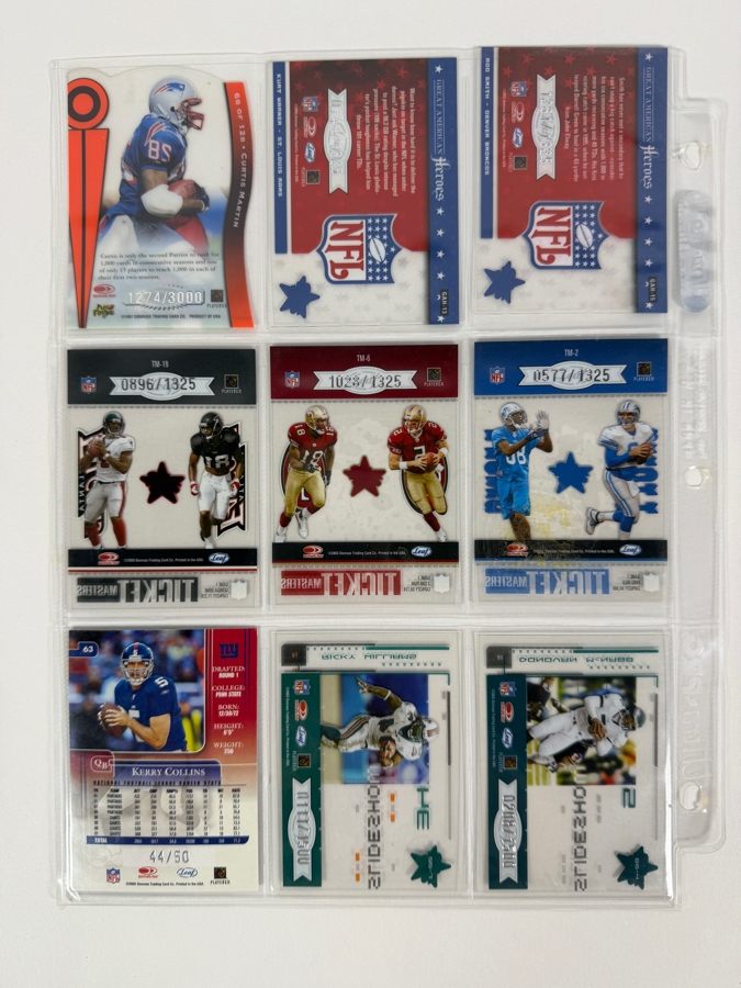 (9) Limited Edition / Rookie NFL Football Cards - See Photos [Photo 12]