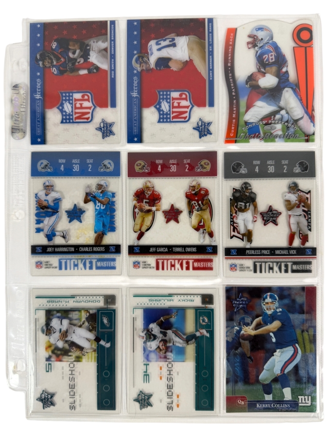 (9) Limited Edition / Rookie NFL Football Cards - See Photos