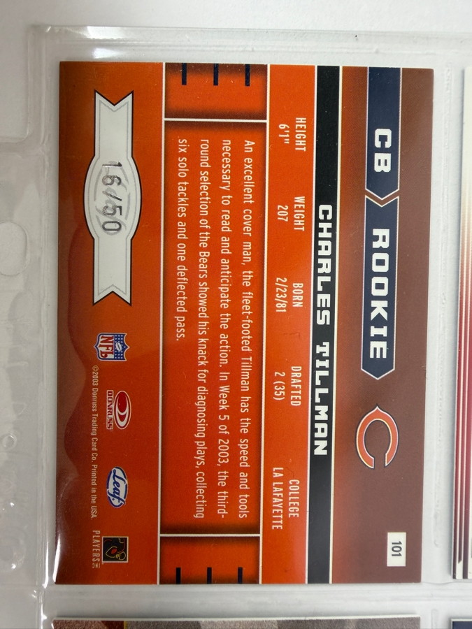 (9) Limited Edition / Rookie NFL Football Cards - See Photos [Photo 13]