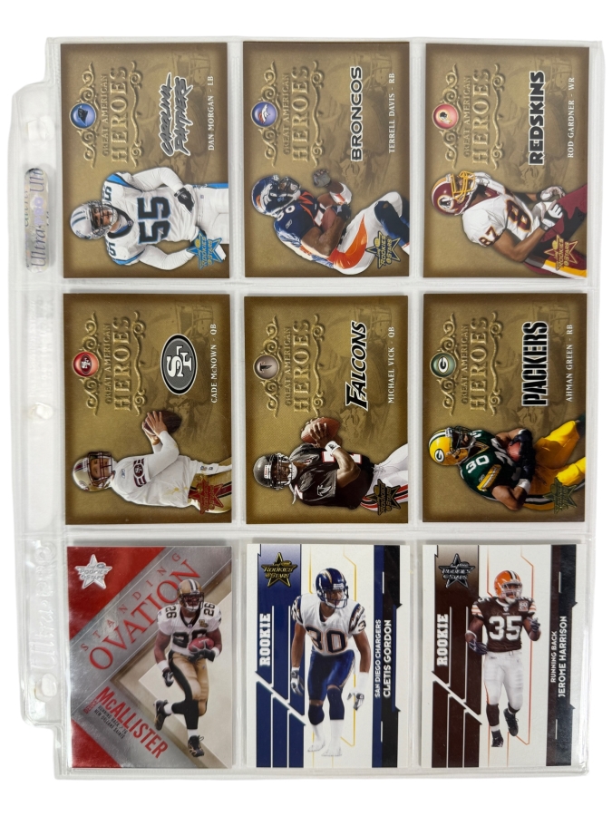(9) Limited Edition / Rookie NFL Football Cards - See Photos