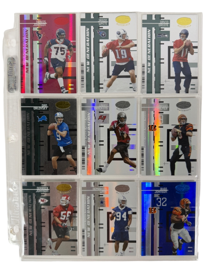 (9) Limited Edition / Rookie NFL Football Cards - See Photos