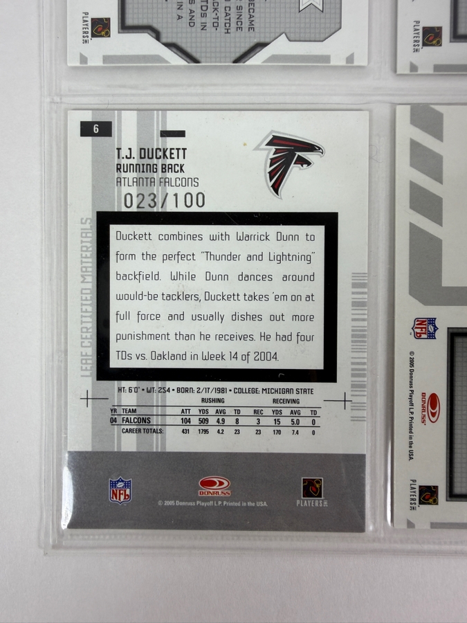 (9) Limited Edition / Rookie NFL Football Cards - See Photos [Photo 13]