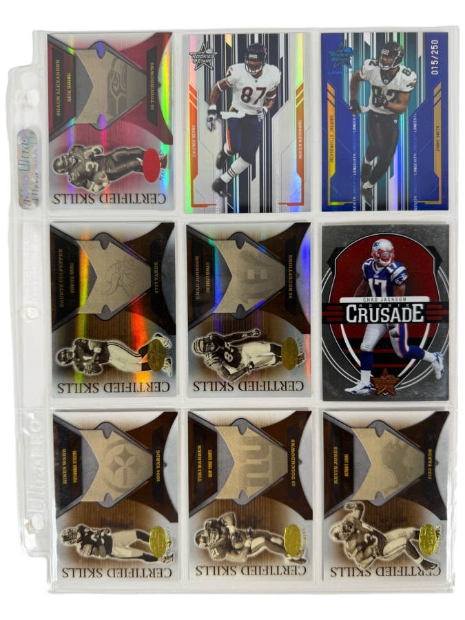 (9) Limited Edition / Rookie NFL Football Cards - See Photos