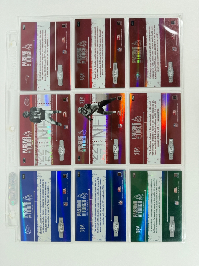 (9) Limited Edition / Rookie NFL Football Cards - See Photos [Photo 11]