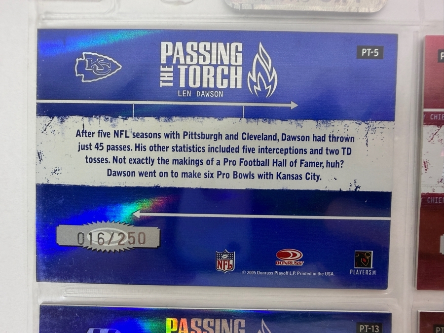 (9) Limited Edition / Rookie NFL Football Cards - See Photos [Photo 12]