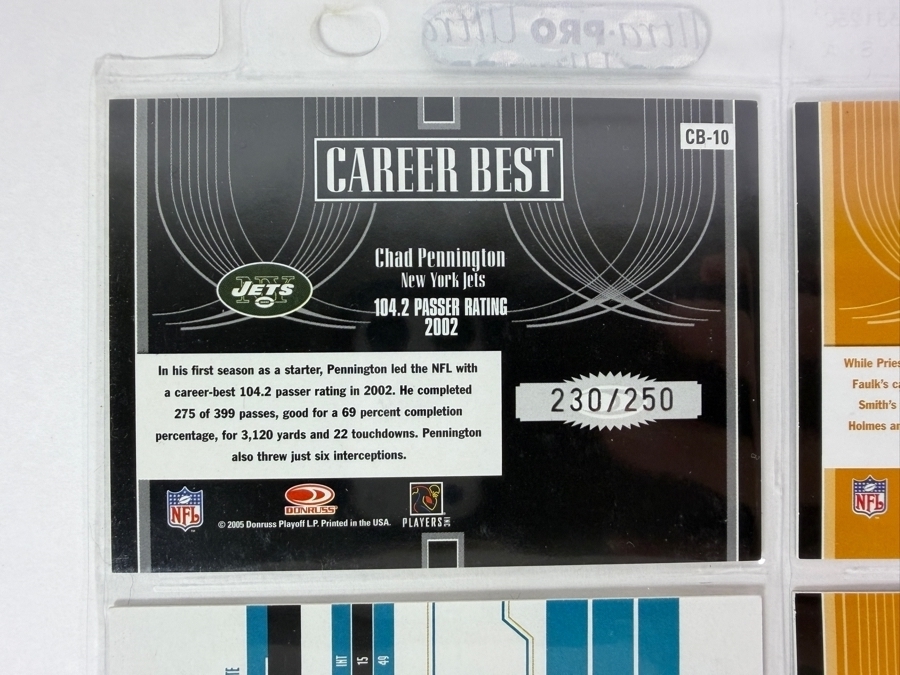 (9) Limited Edition / Rookie NFL Football Cards - See Photos [Photo 12]