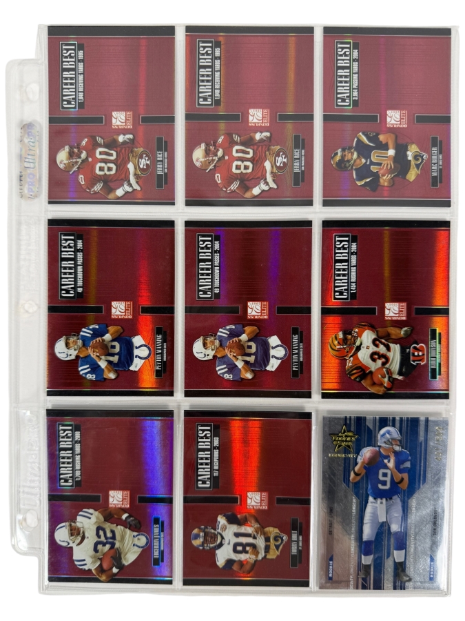 (9) Limited Edition / Rookie NFL Football Cards - See Photos