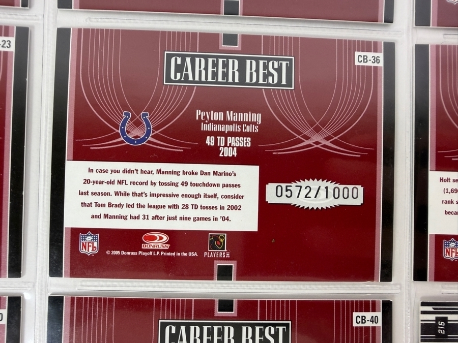 (9) Limited Edition / Rookie NFL Football Cards - See Photos [Photo 13]