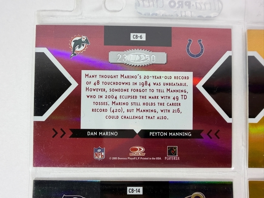 (9) Limited Edition NFL Football Cards - See Photos [Photo 12]