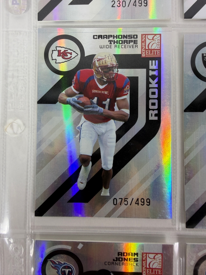 (9) Limited Edition Rookie NFL Football Cards - See Photos [Photo 6]