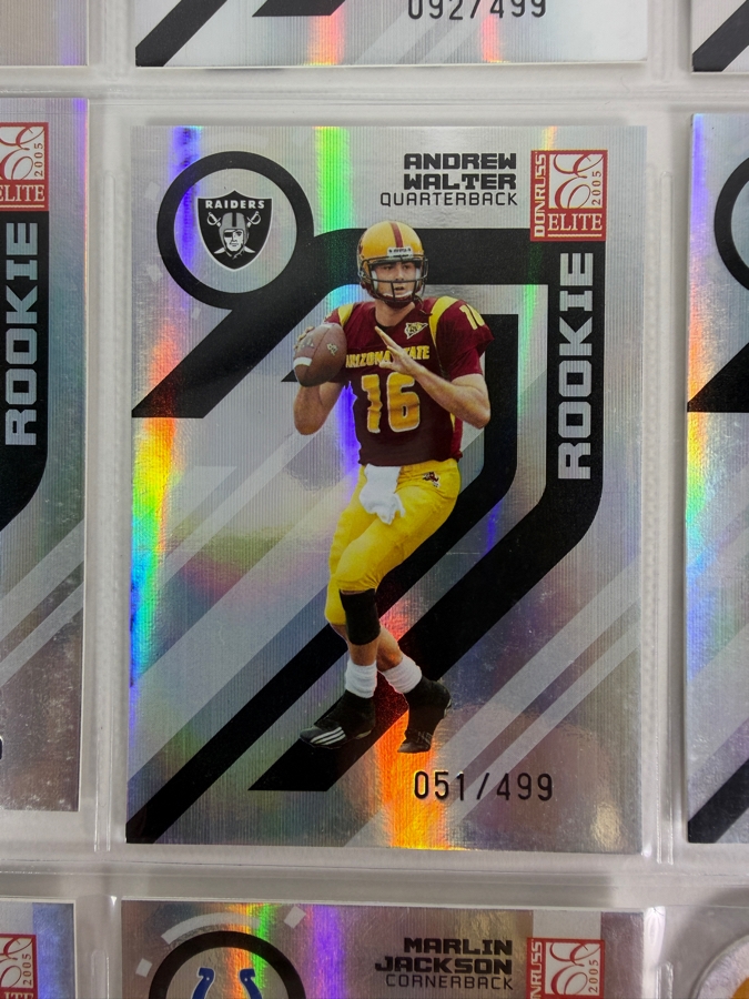 (9) Limited Edition Rookie NFL Football Cards - See Photos [Photo 7]