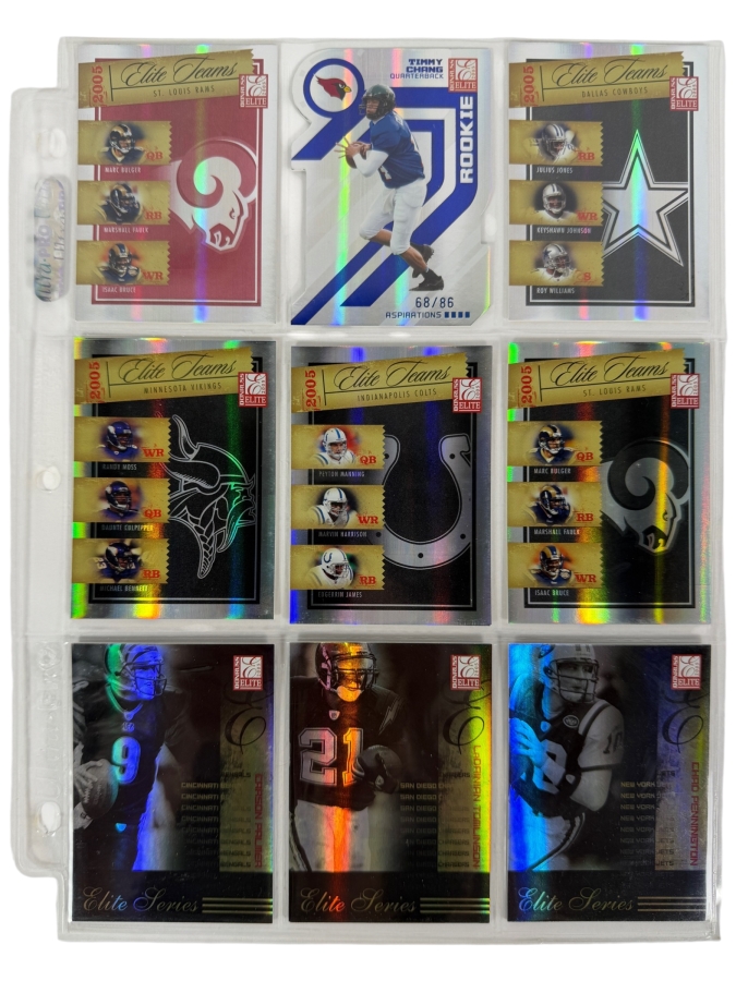 (9) Limited Edition / Rookie NFL Football Cards - See Photos