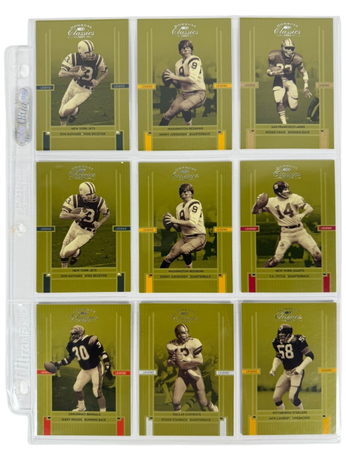 (9) Limited Edition NFL Football Cards - See Photos